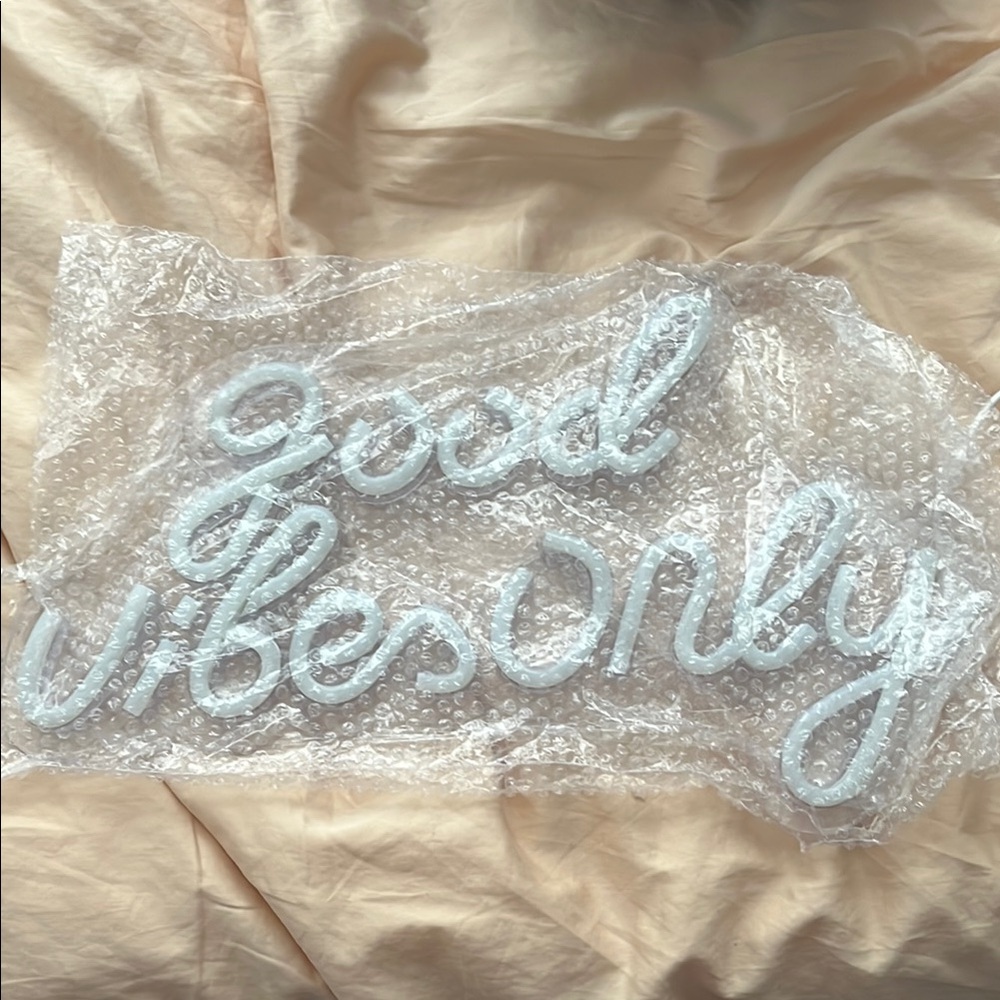 Good Vibes Only Neon Sign